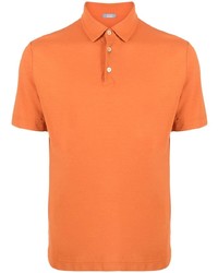 Polo orange Zanone