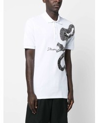 Polo orné blanc Philipp Plein