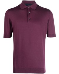 Polo pourpre foncé Lardini