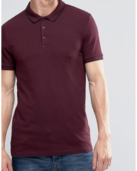 Polo pourpre foncé Asos