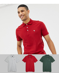 Polo rouge Abercrombie & Fitch