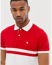 Polo rouge Abercrombie & Fitch