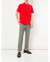 Polo rouge Thom Browne