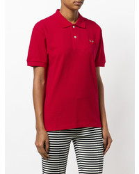 Polo rouge Comme Des Garcons Play
