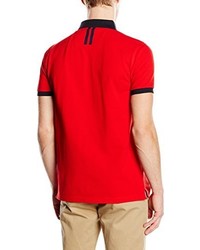 Polo rouge Hackett London