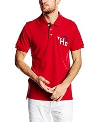 Polo rouge Hilfiger Denim