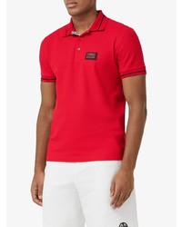 Polo rouge Burberry