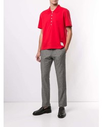 Polo rouge Thom Browne