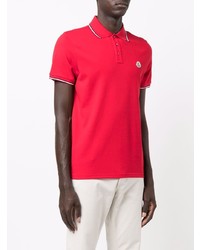 Polo rouge Moncler