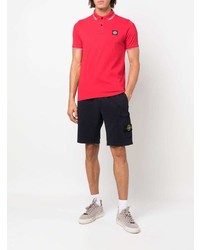 Polo rouge Stone Island