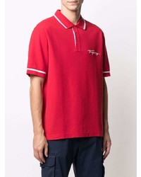 Polo rouge Tommy Hilfiger