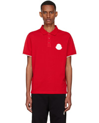 Polo rouge Moncler