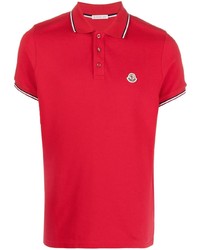 Polo rouge Moncler