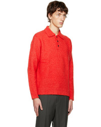 Polo rouge Solid Homme
