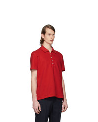 Polo rouge Thom Browne