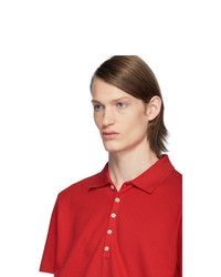 Polo rouge Thom Browne