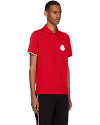 Polo rouge Moncler