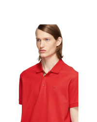 Polo rouge Burberry