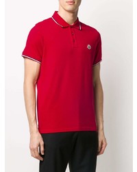 Polo rouge Moncler