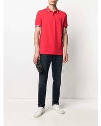 Polo rouge Fred Perry