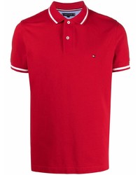 Polo rouge Tommy Hilfiger