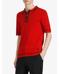 Polo rouge Burberry