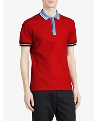 Polo rouge Burberry