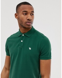 Polo vert foncé Abercrombie & Fitch