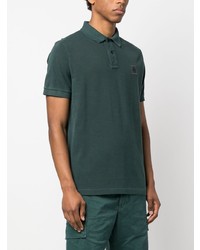 Polo vert foncé Stone Island