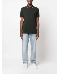 Polo vert foncé Fred Perry