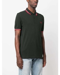 Polo vert foncé Fred Perry