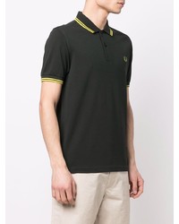 Polo vert foncé Fred Perry