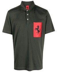 Polo vert foncé Ferrari