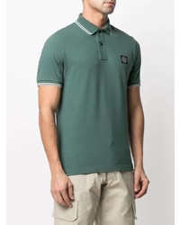 Polo vert foncé Stone Island