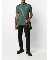 Polo vert foncé Stone Island