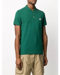 Polo vert foncé Moncler