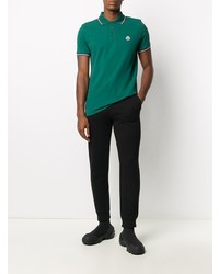 Polo vert foncé Moncler