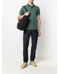 Polo vert foncé Stone Island