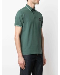 Polo vert foncé Stone Island