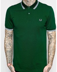 Polo vert foncé Fred Perry