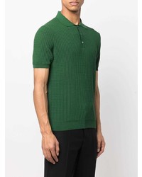 Polo vert foncé Zanone