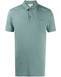 Polo vert menthe Sunspel