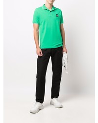 Polo vert Stone Island