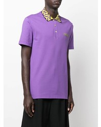 Polo violet clair Versace