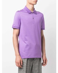 Polo violet clair Salvatore Ferragamo