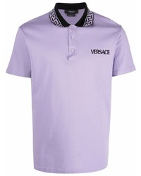 Polo violet clair Versace
