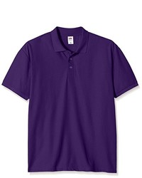 Polo violet Fruit of the Loom