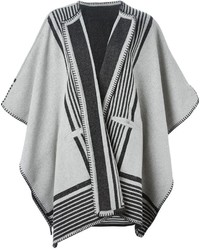 Poncho à rayures horizontales gris MiH Jeans