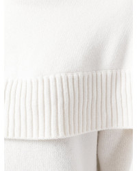 Poncho en tricot blanc Chloé