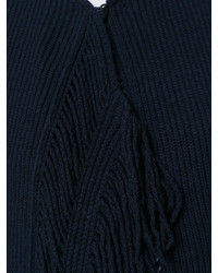Poncho en tricot bleu marine Stella McCartney